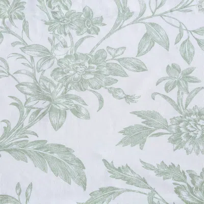 Laura Ashley Natalie 50" L X 25" W Cotton Floral Tie Up Valance In White