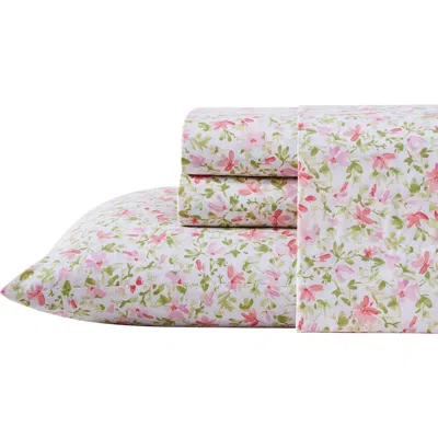 Laura Ashley Norella Cotton Comforter Set In White