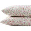 Laura Ashley Norella Set Of 2 Percale Shams In Multi