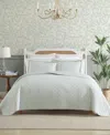Laura Ashley Oxford Stripe Reversible 3-pc. Quilt Set, Full/queen In Green