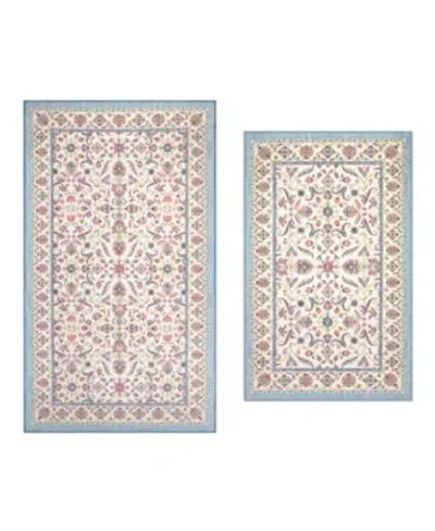 Laura Ashley Printed Chenille Chatsworth Accent Rugs In Brown