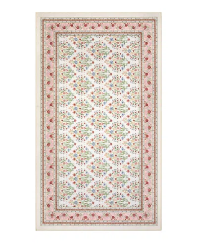 Laura Ashley Printed Chenille Deaney Accent Rug, 20"x 32" In Brown