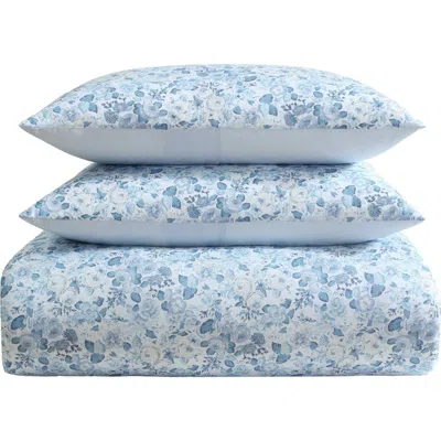 Laura Ashley Quartet 3-piece Comforter & Sham Set In Blue