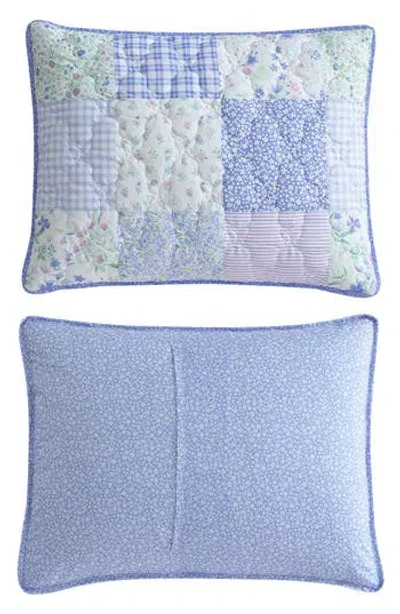 Laura Ashley Quartet Quilt & Sham 3-piece Set In Blue