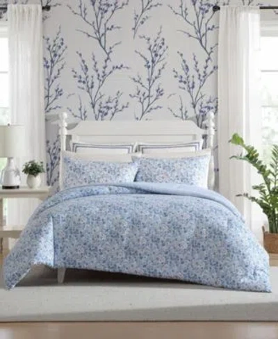 Laura Ashley Quartet Reversible Comforter Sets In Blue