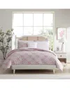 Laura Ashley Quartet Ultra Soft Microfiber Bundle Bed Set In Pink