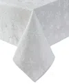 Laura Ashley Raised Woven Tablecloth, 60" X 102" In Snowflake