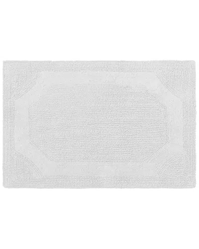 Laura Ashley Reversible Cotton Bath Rug In White