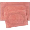 Laura Ashley Reversible Cotton Bath Rug In Coral