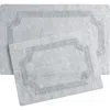 Laura Ashley Reversible Cotton Bath Rug In Gray
