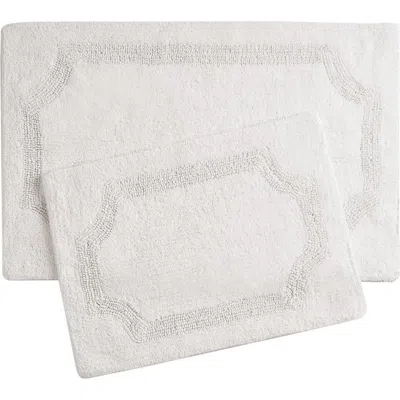 Laura Ashley Reversible Cotton Bath Rug In Ivory