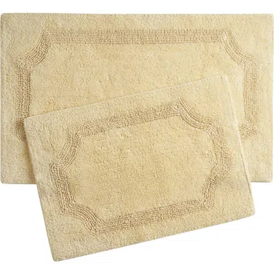 Laura Ashley Reversible Cotton Bath Rug In Yellow