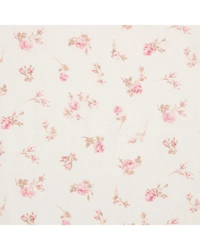 Laura Ashley Rosebuddies Cotton Sheet Set In Pink