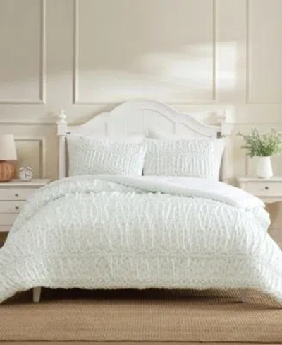 Laura Ashley Rosebuddies Microfiber Comforter Sets In White