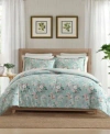Laura Ashley Rosemoore Face Cotton Comforter Set In Multi