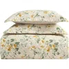 Laura Ashley Roses Quilt & Sham Set In Gold/beige