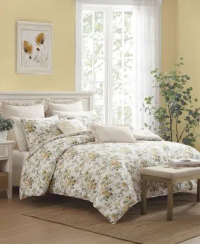 Laura Ashley Roses Sateen Duvet Cover Sets In Gold,green