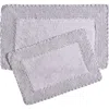 Laura Ashley Ruffle Cotton 2-piece Bath Mat Set