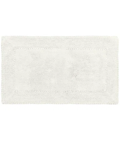 Laura Ashley Ruffle Cotton Bath Rug In White