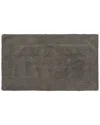 Laura Ashley Ruffle Cotton Bath Rug In Grey