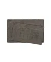 Laura Ashley Ruffle Cotton 2-pc. Bath Rug Set In Dark Gray