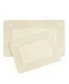 Laura Ashley Ruffle Cotton 2pc Bath Rug Set In Yellow