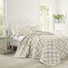 Laura Ashley Ruffle Garden Twin Quilt & Sham Set In Ivory Multi