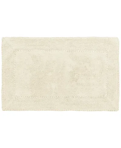 Laura Ashley Ruffled Cotton Bath Rug, 20" X 34" In Yellow