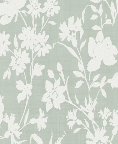 Laura Ashley Rye Removable Wallpaper In Gray
