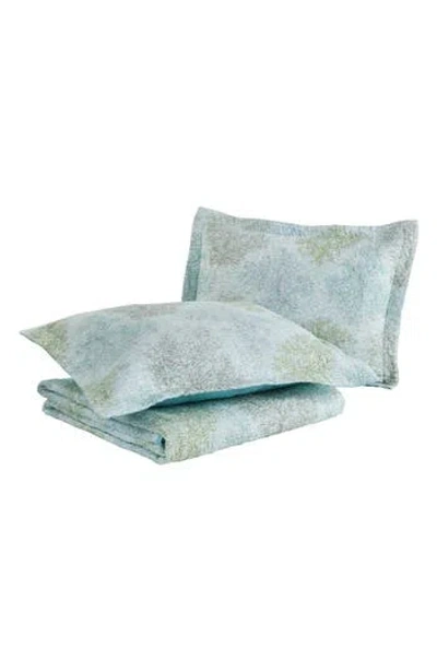 Laura Ashley Saltwater Quilt Set In Blue/grey Multi