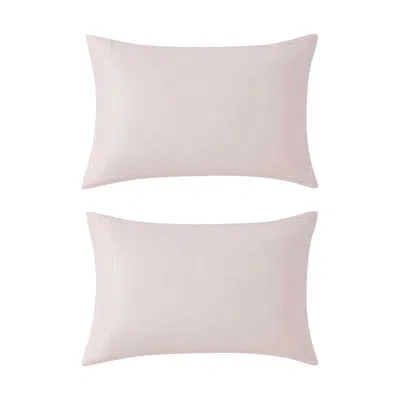 Laura Ashley Satin Bliss Pink 2 Piece King Pillowcase Set