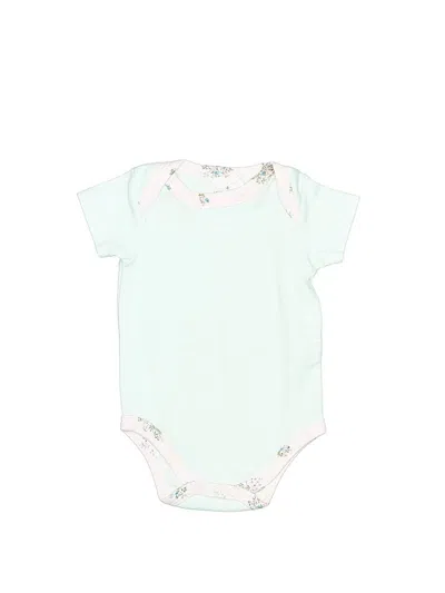 Pre-owned Laura Ashley Babies' Short Sleeve Onesie In Blue