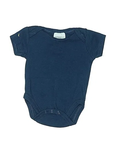 Pre-owned Laura Ashley Babies' Short Sleeve Onesie In Blue
