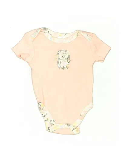 Pre-owned Laura Ashley Babies' Short Sleeve Onesie In Gold