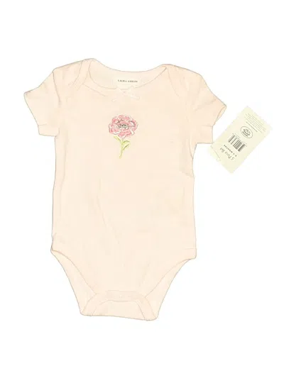 Pre-owned Laura Ashley Babies' Short Sleeve Onesie In Ivory