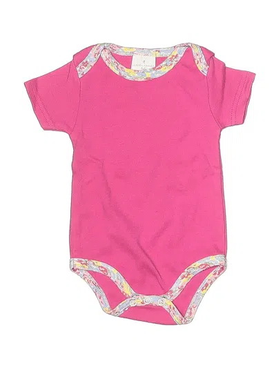 Pre-owned Laura Ashley Babies' Short Sleeve Onesie In Pink