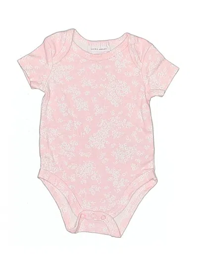 Pre-owned Laura Ashley Babies' Short Sleeve Onesie In Pink
