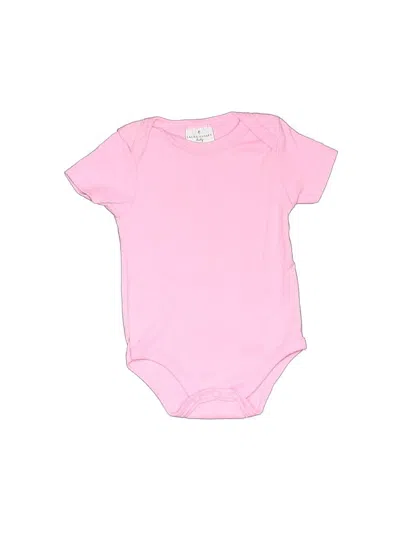 Pre-owned Laura Ashley Babies' Short Sleeve Onesie In Pink