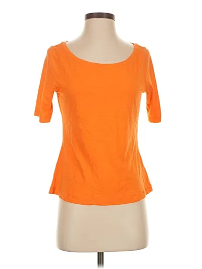 Pre-owned Laura Ashley Short Sleeve T-shirt In Orange