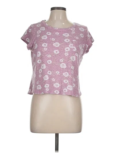 Pre-owned Laura Ashley Short Sleeve T-shirt In Pink