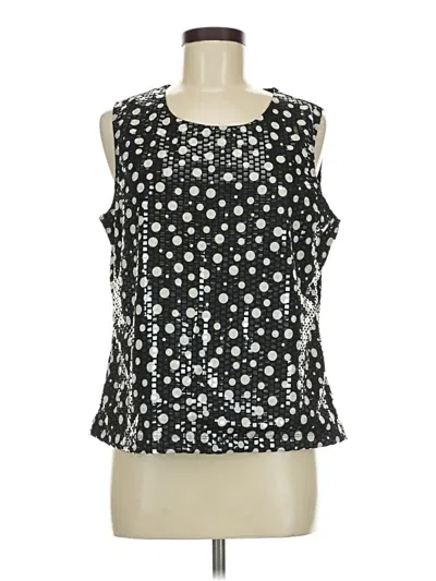 Pre-owned Laura Ashley Sleeveless Blouse In Black
