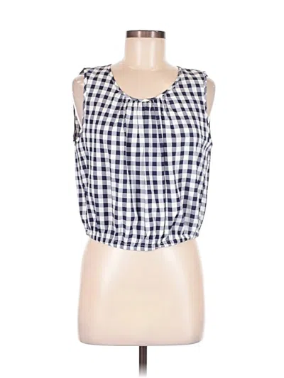 Pre-owned Laura Ashley Sleeveless Blouse In Blue