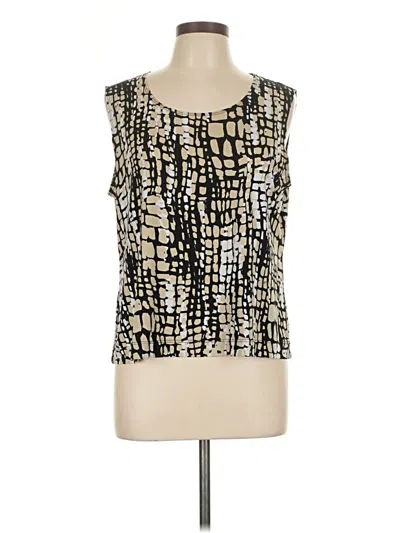 Pre-owned Laura Ashley Sleeveless Blouse In Gold