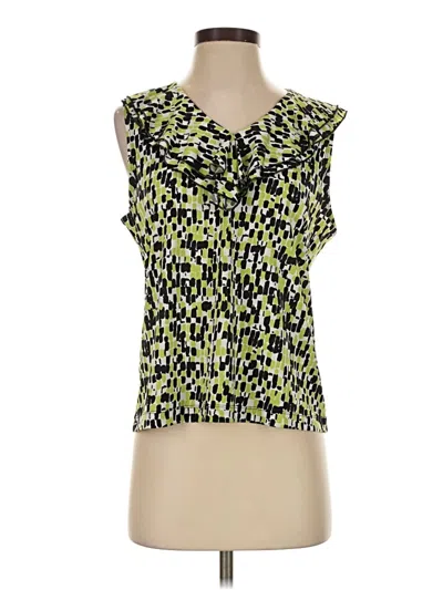 Pre-owned Laura Ashley Sleeveless Blouse In Green