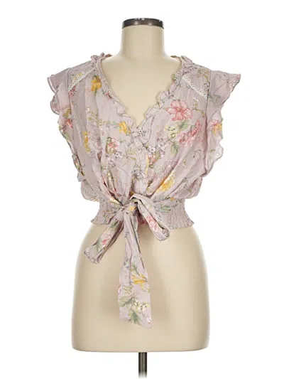 Pre-owned Laura Ashley Sleeveless Blouse In Pink
