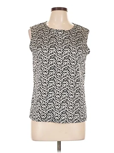 Pre-owned Laura Ashley Sleeveless Blouse In Silver