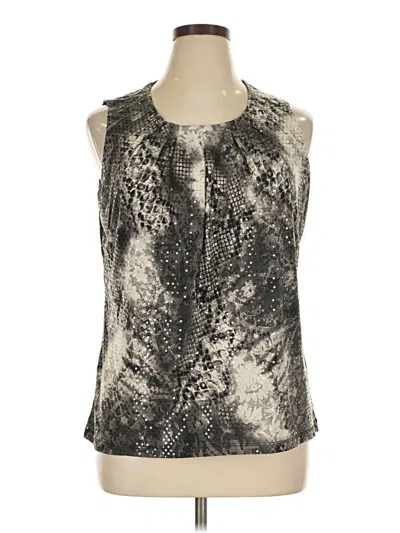 Pre-owned Laura Ashley Sleeveless Blouse In Silver