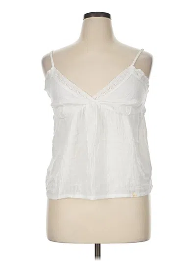 Pre-owned Laura Ashley Sleeveless Blouse In White