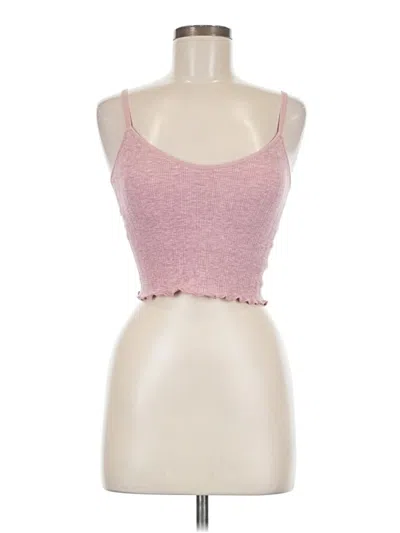 Pre-owned Laura Ashley Sleeveless Top Pink Sweetheart Neckline Tops