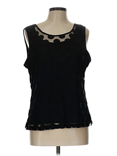 Pre-owned Laura Ashley Sleeveless T-shirt In Black